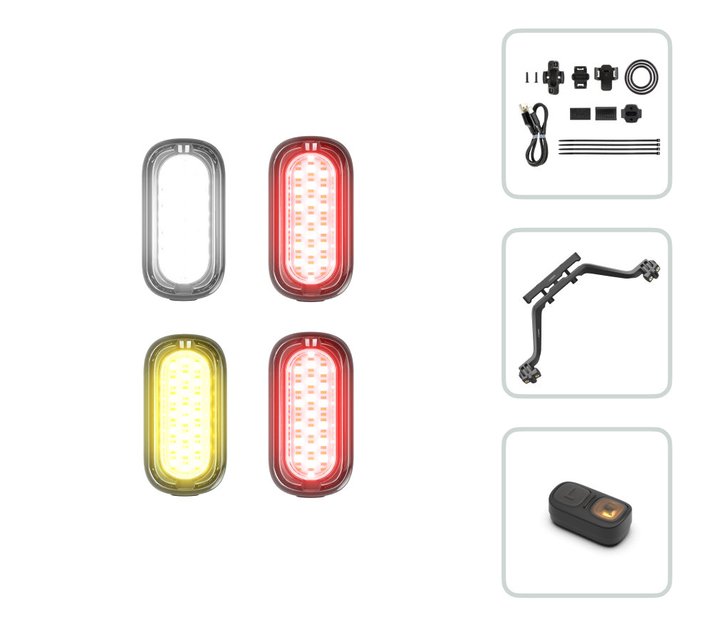 4x Bike Light Mini Bundle