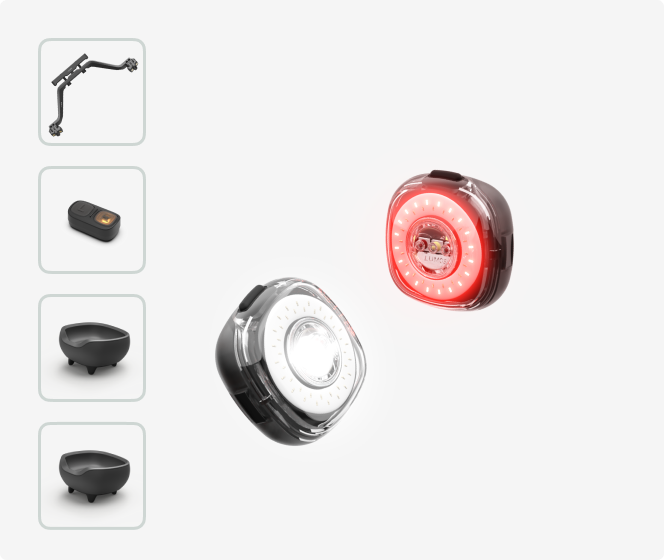 2x Bike Light Charging Bundle