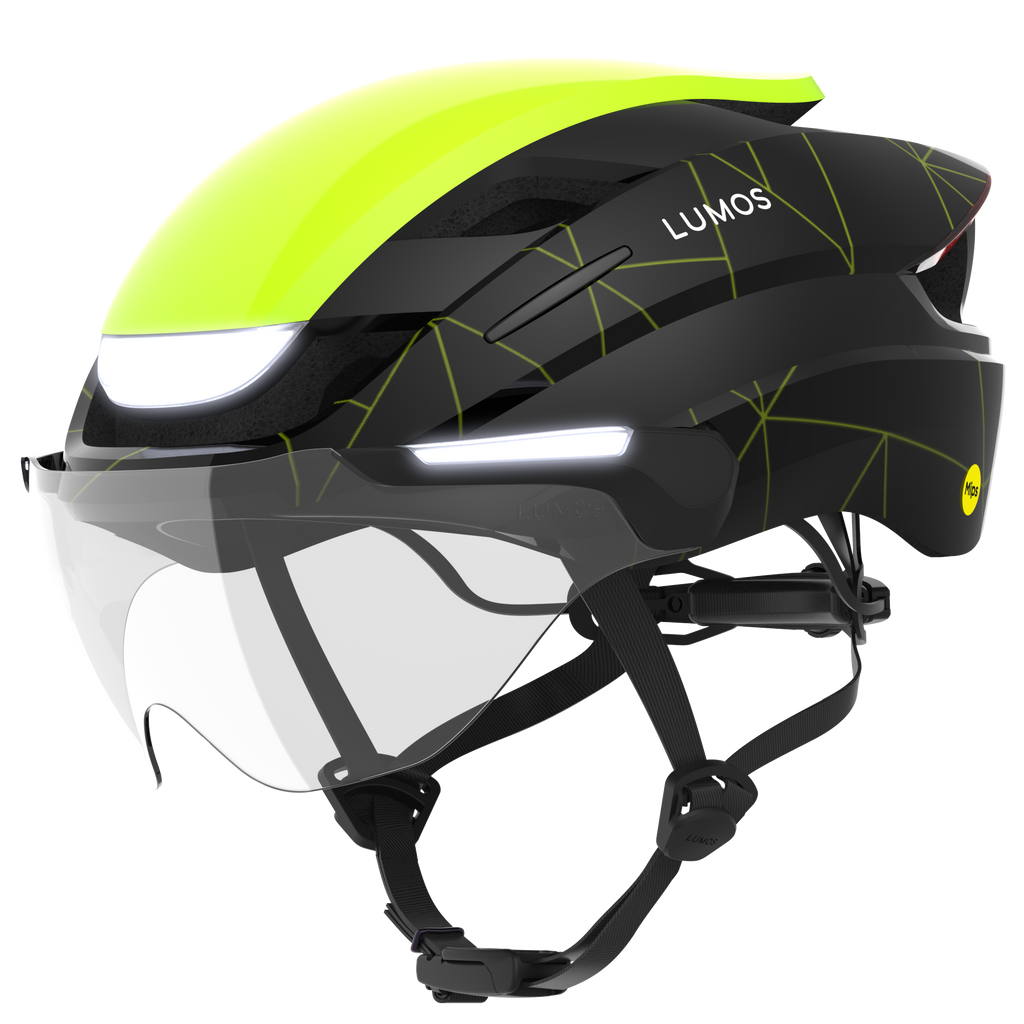 Casco Bici Lumos Ultra E-Bike – Grigio Metal, Taglia M/L (54-61 Cm) – Con Luci E Visier Regolabile