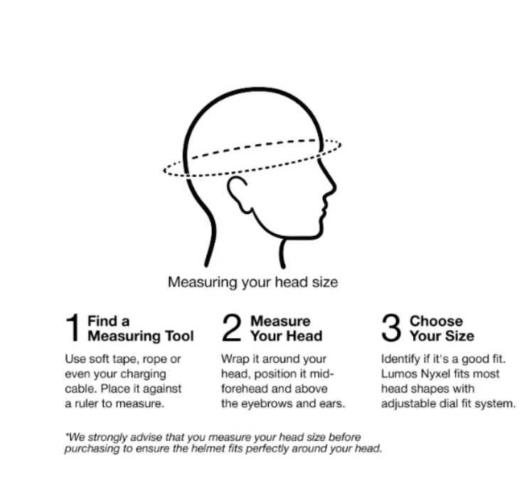 Measuring your head size for Lumos Nyxel