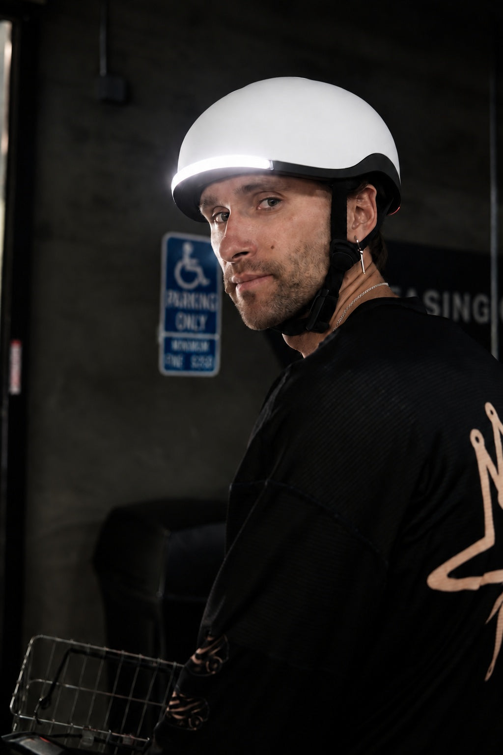 Lumos Nyxel Smart  Bike Helmet — White — standard