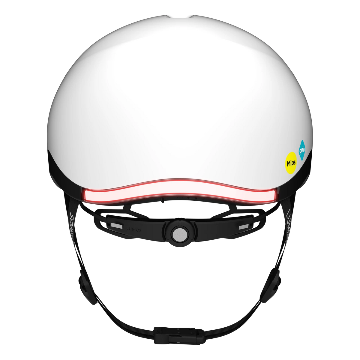 Lumos Nyxel Smart  Bike Helmet — White — quin